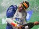 Isack Hadjar on podium at Dutch Grand Prix