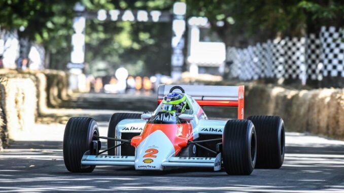 1985 mclaren mp4 1985 McLaren MP4-2B at 2025 Festival of Speed