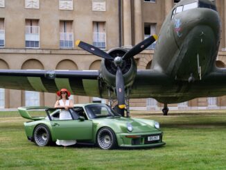 Porsche 911 with DC-3 at 2026 Heveningham Concours